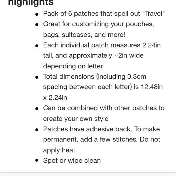 STONEY CLOVER LANE X TARGET COLLAB TRAVEL PATCHES NWT 6 PACK PC SET RAINBOW - Picture 4 of 8